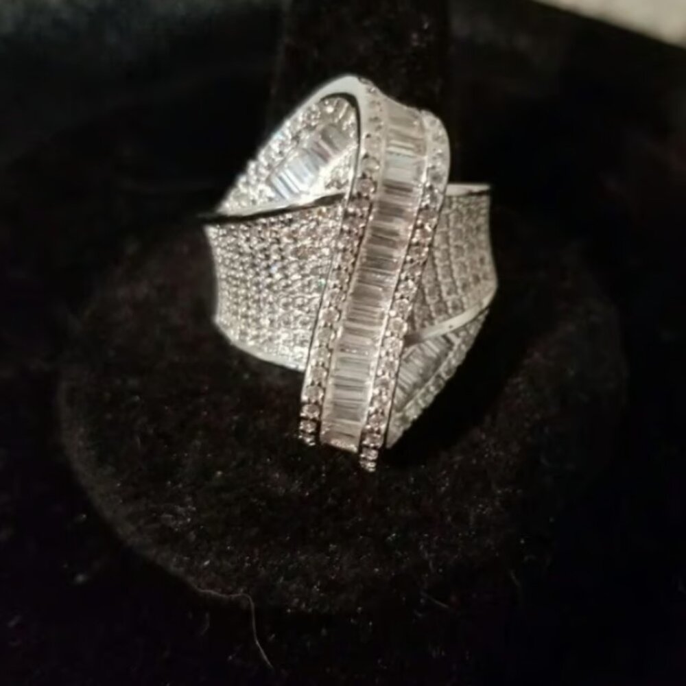 Laverna Dramatic Baguette Ring - image 1